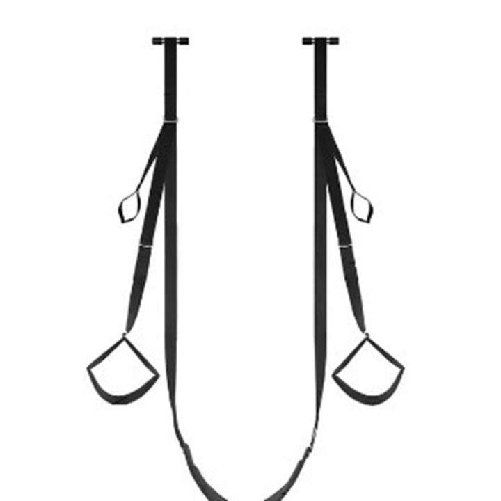 Бондидж комплект аксесоари, Система с белезници за врата CLASStitude, Функция люлеене с обездвижване и опора на тялото, ръцете и краката, За еротични игри на двойки, Регулируем размер, Максимално поддържано тегло 110 кг, Материал найлон и метал, Черен