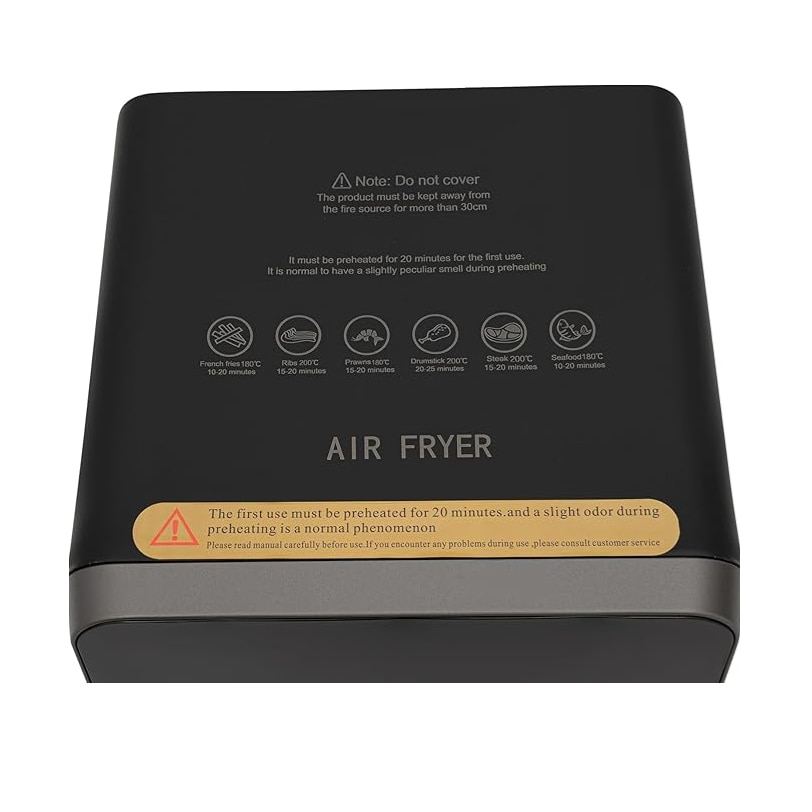 Friteuza cu aer cald ADM, Air Fryer fara ulei cu temperatura