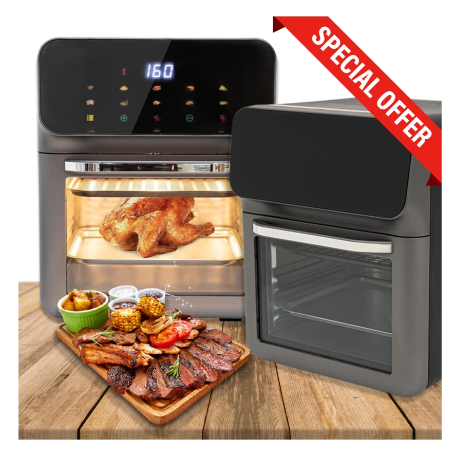 Friteuza cu aer cald ADM, Air Fryer fara ulei cu temperatura