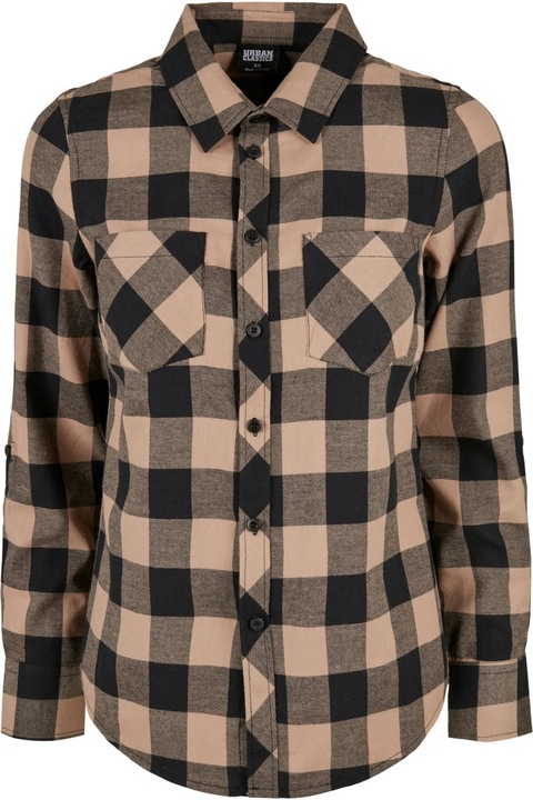 Urban Classics női ing, fekete/puha búra, Fekete