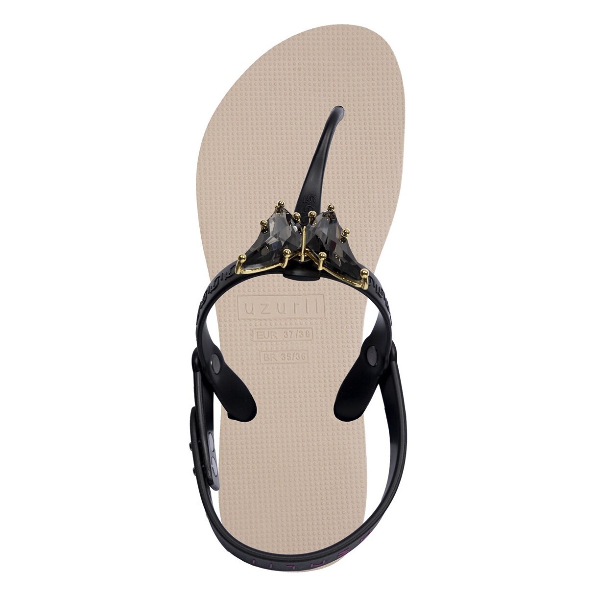 Uzurii, Sandale cu bareta separatoare Selena, Maro nisip, 37-38