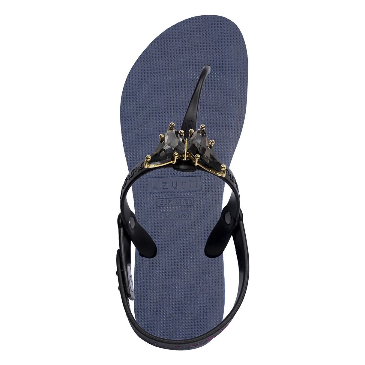 Uzurii, Sandale cu bareta separatoare Selena, Bleumarin, 35-36