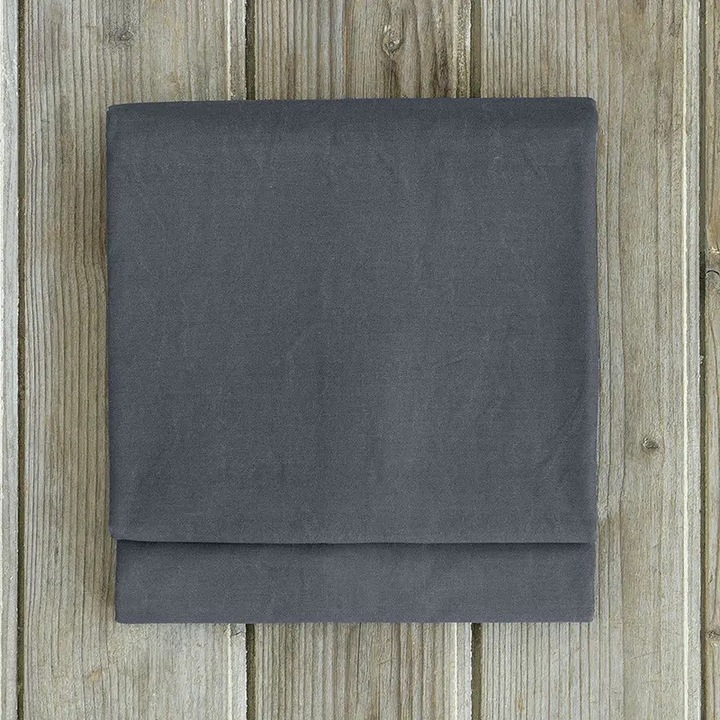 Cearsaf Unica Super Dubla 240X260 Nima Unicolors Gri Midnight Fara Elastic