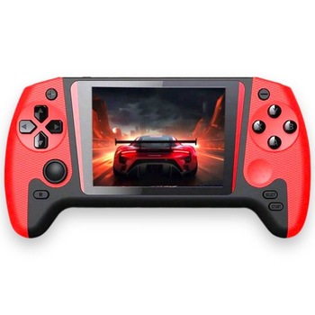 Consola de Jocuri Portabila - 500 Jocuri Clasice, Conectare la Televizor prin Cablu AV, Ecran Color HD, Baterie de Lunga Durata, Reincarcabila USB - Rosu Consola de Jocuri Portabila - 500 Jocuri Clasice, Conectare la Televizor prin Cablu AV, Ecran Color HD, Baterie de Lunga Durata, Reincarcabila USB - Rosu
