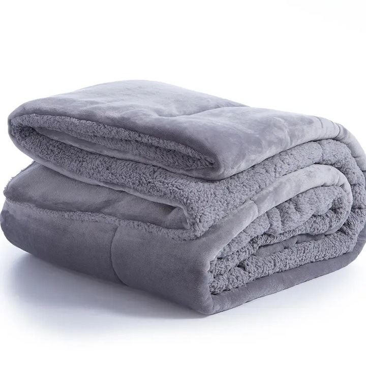 Yperdiplo takaró, Nef Nef, poliészter, 220x240cm, szürke