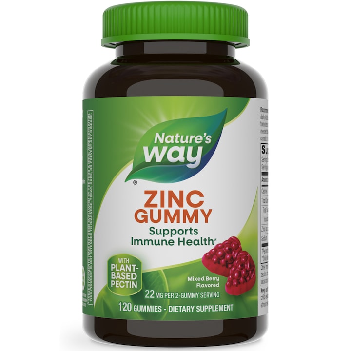 Zinc Gummy 22mg, Nature's Way, 120 jeleuri