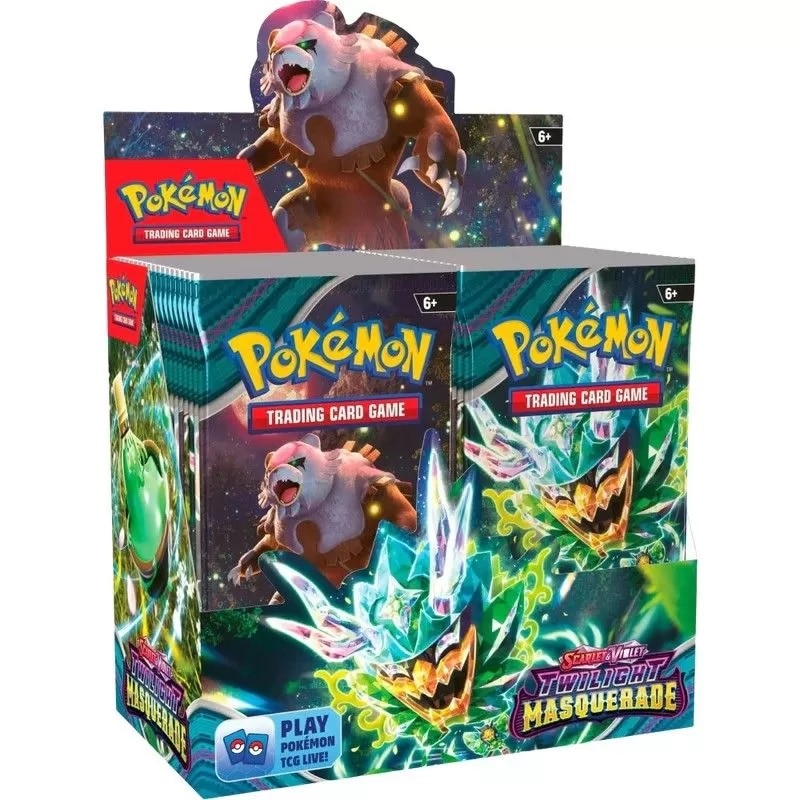 Set 36 pachete cartonase Originale Pokemon TCG: SV 06 Scarlet