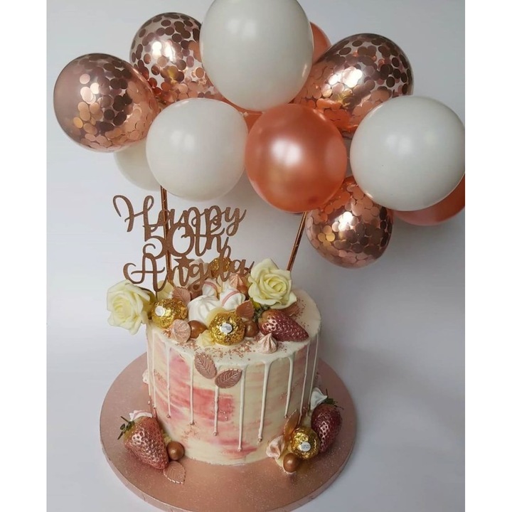 Topper din baloane pentru decor tort, DOMI PARTY & GIFTS