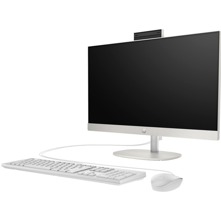 Sistem All-in-One HP ProOne 240 G10 cu procesor Intel® Core™ i5-1335U pana la 4.6GHz, 23.8", Full HD, IPS, 16GB DDR4, 512GB SSD, Intel® Iris® Xe Graphics, Free DOS, White