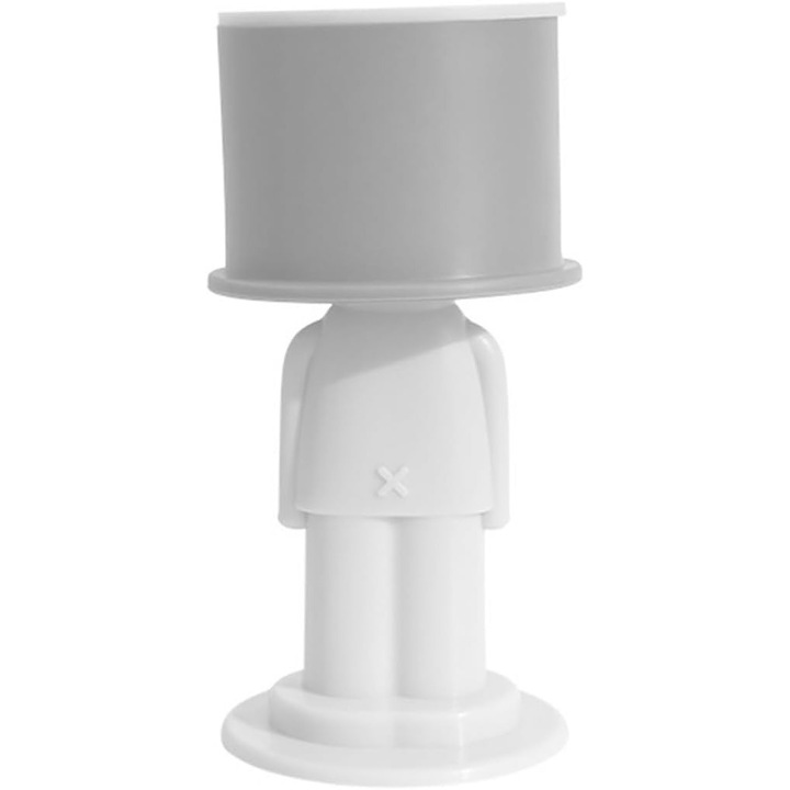 Стопер за Врата, Leski, Силиконов, Модел Magical, със Закрепване към Стена, Против Сблъсък, 4x 8.5 см, Сив