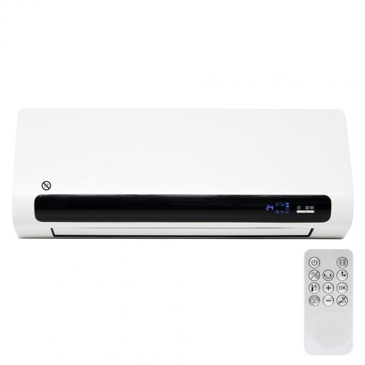 Fali fűtés 2200 W, 2 fűtési fokozat, 33 m² lefedettség, programozható, fehér