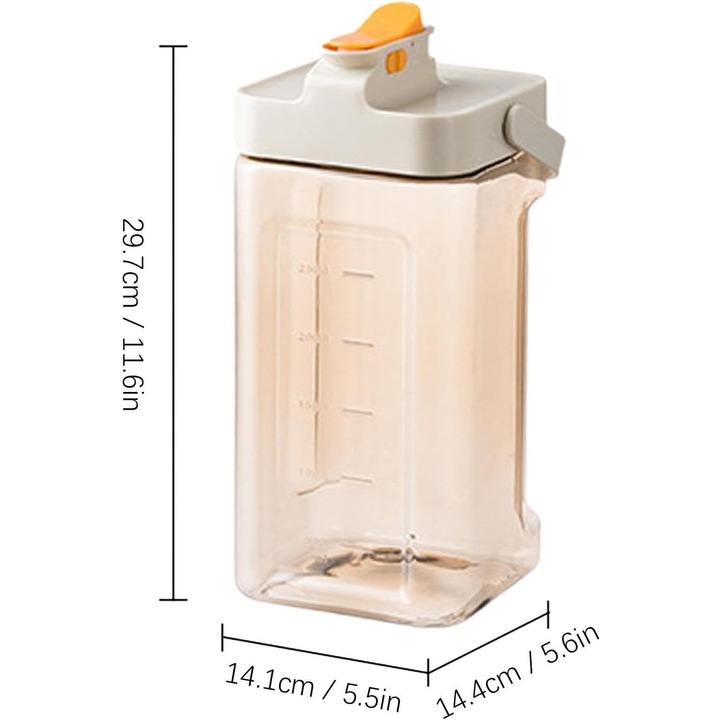 Carafa pentru bauturi, Briggs, 3.5 L, 29.7x14.1x14.4 cm, plastic