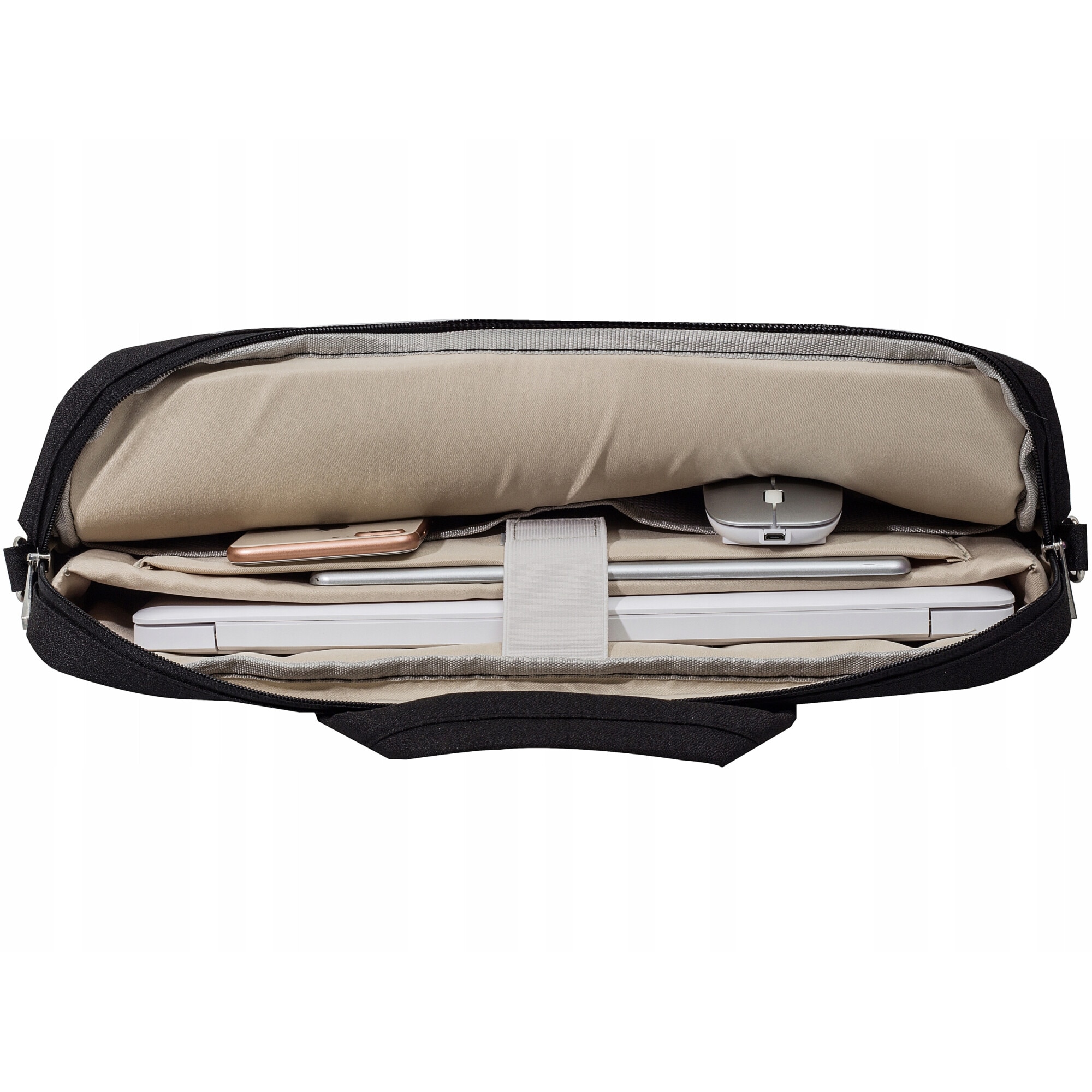 Husa Laptop, Novaza tech, Nylon, 17inch, Fermoar, Compartiment laptop, Absorbtie socuri, Curea de umar ajustabila, 32x43x4.5cm, Multicolor