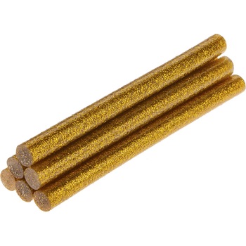 Batoane pentru pistol lipit 8mm, 6 buc/set, aurii, brocart, TOPEX Batoane pentru pistol lipit 8mm, 6 buc/set, aurii, brocart, TOPEX