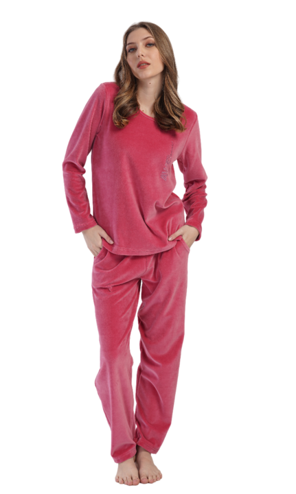 Compleu velur Vienetta, Pretty, roz, S