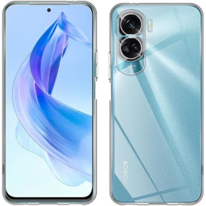 Soft Clear TPU tok kompatibilis a Honor 90 Lite, Transparent