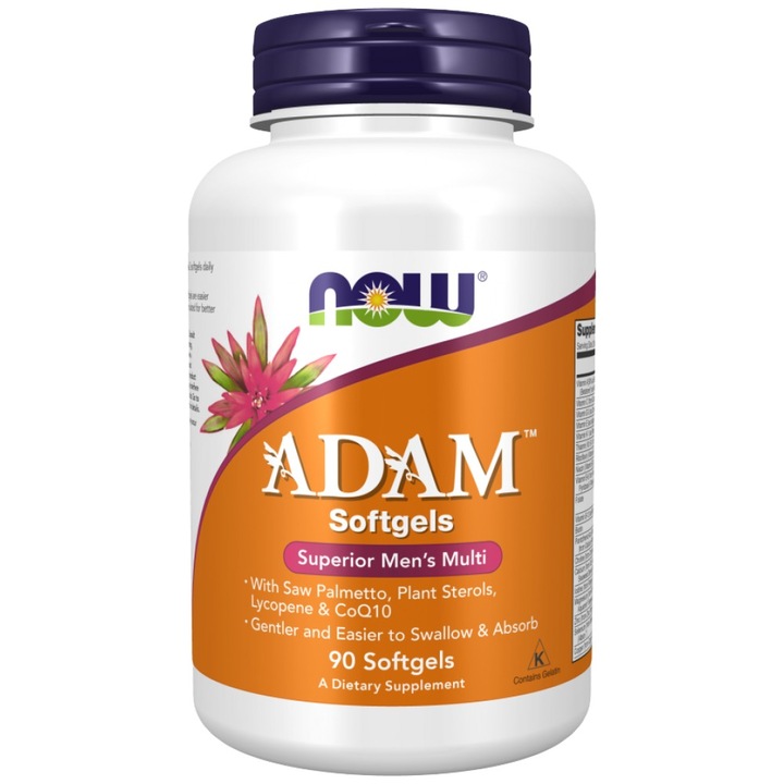 Хранителна добавка NOW Foods Adam Menand's Vits, 90 Гел капсули