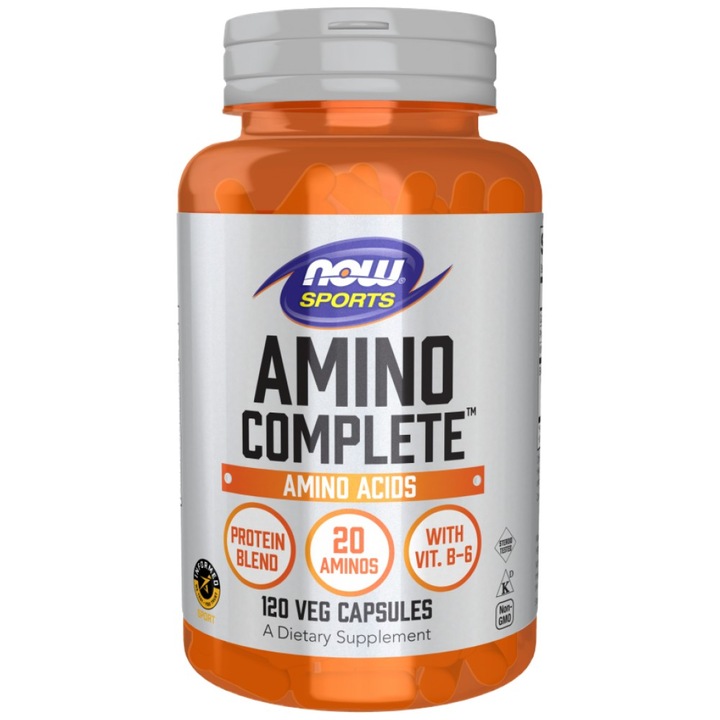 Хранителна добавка NOW Foods Amino Complete 850 mg, 120 капсули