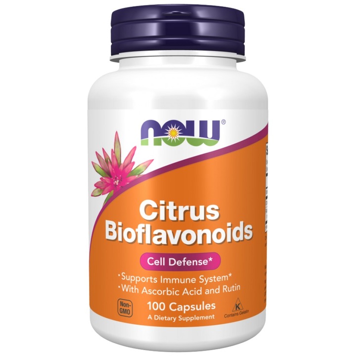 Citrus Bioflavonoids si Vitamina C, Now Foods, 100 capsule