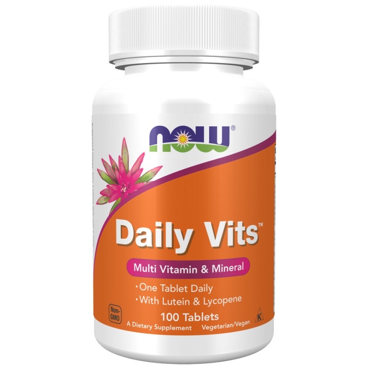 Хранителна добавка NOW Foods Daily Vits Multi, 100 Таблетки