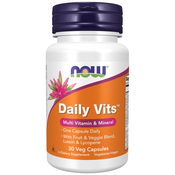Хранителна добавка NOW Foods Daily Vits Multi, 30 капсули
