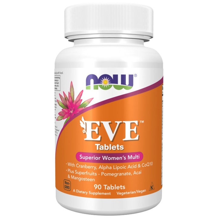 Хранителна добавка NOW Foods EVE Womanand's Multi, 90 Таблетки