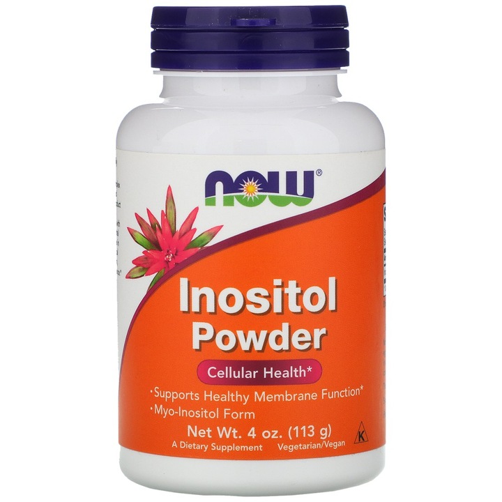 Хранителна добавка NOW Foods Inositol Powder, 113 грама