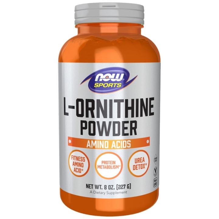 Хранителна добавка NOW Foods L-Ornithine Powder, 227 грама