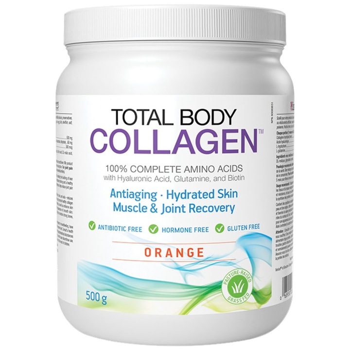 Supliment alimentar Natural Factors Total Body Colagen Powder, Nearomatizat, 500 grame