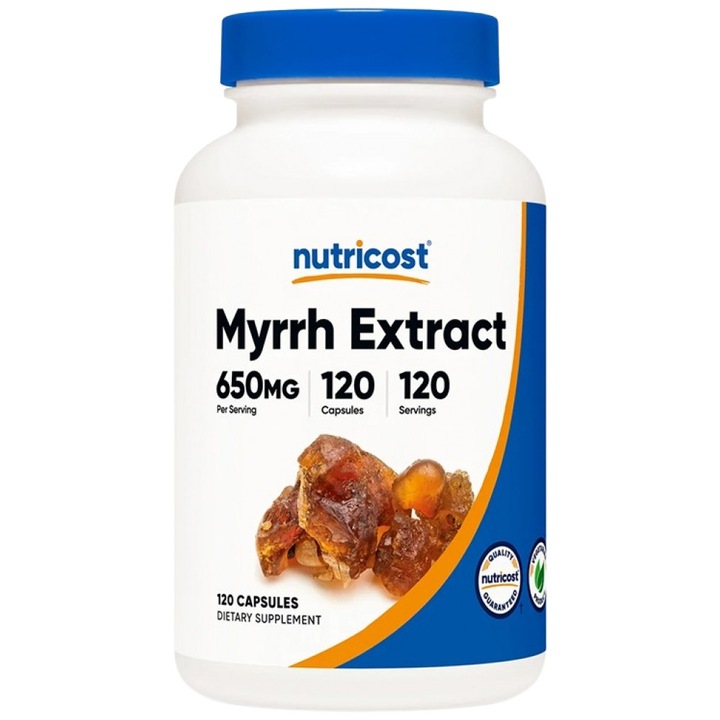 Supliment alimentar Nutricost Myrrh Extract 650 mg, 120 capsule
