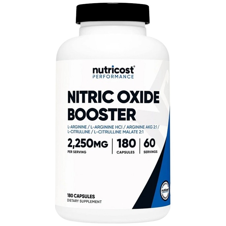 Supliment alimentar Nutricost Nitric Oxide Booster Capsules 750 mg, 180 capsule