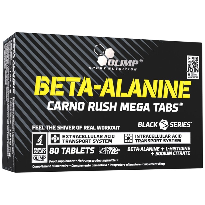 Хранителна добавка Olimp Sport Nutrition Beta-Alanine Carno Rush, 80 Таблетки