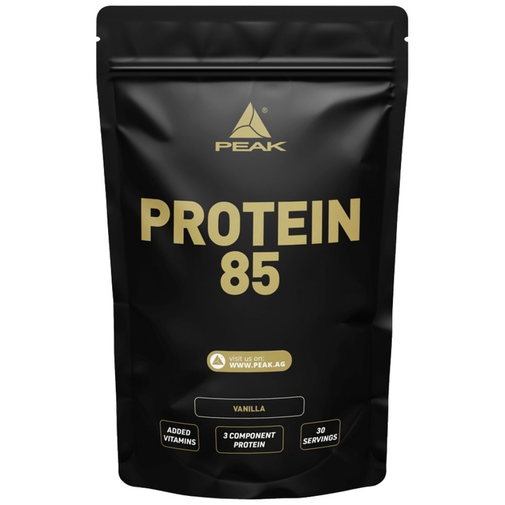 Supliment alimentar PEAK Protein 85, Vanilie, 900 grame