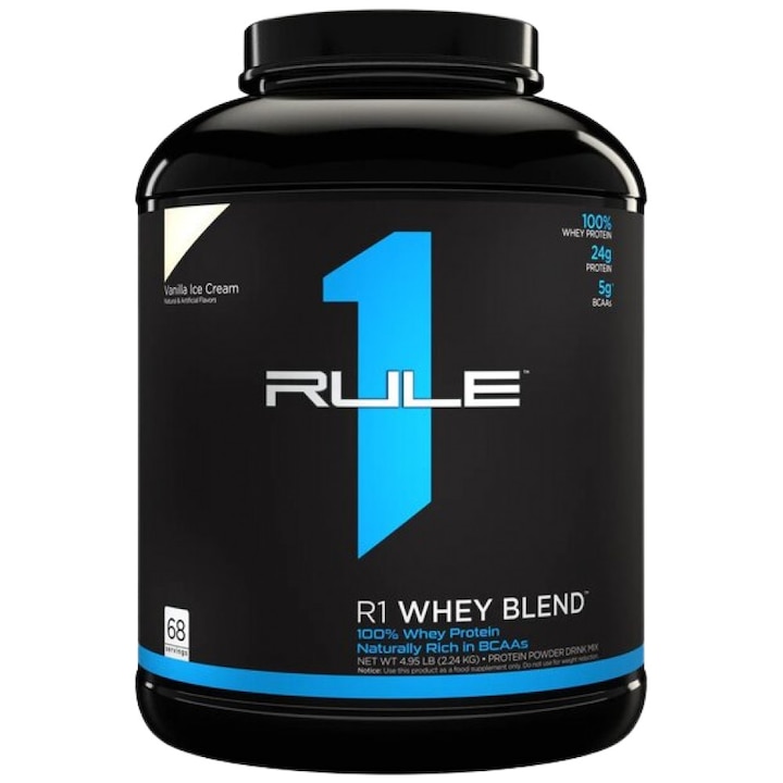 Хранителна добавка Rule1 R1 Whey Blend, Birthday Cake, 2176-2312 грама