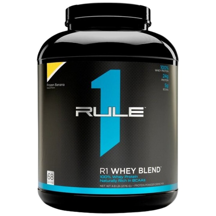 Supliment alimentar Rule1 R1 Whey Blend, banane, 2176-2312 grame