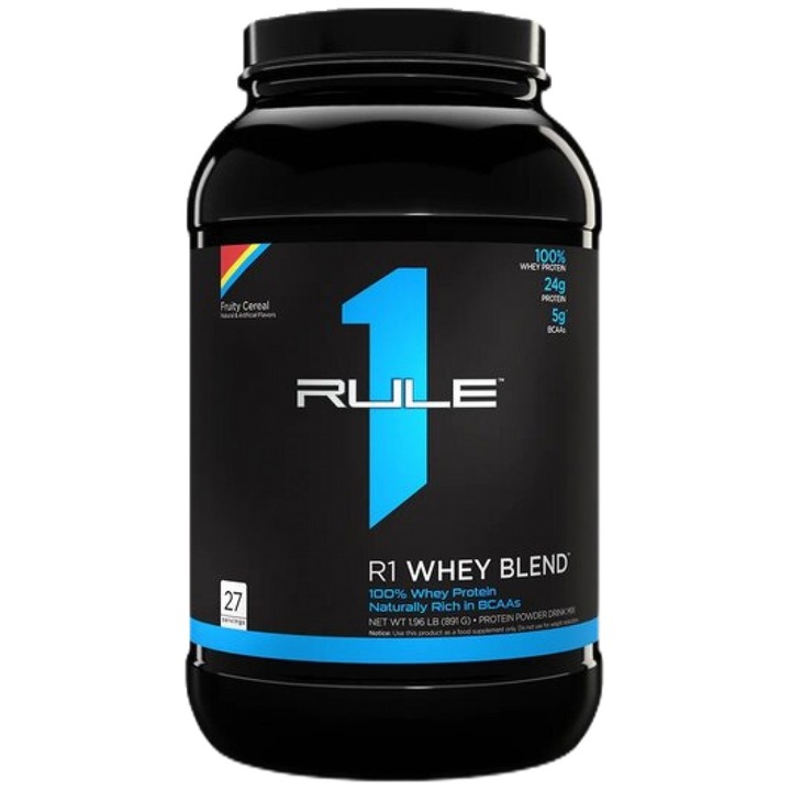 Supliment alimentar Rule1 R1 Whey Blend, cereale fructate, 884-938 grame