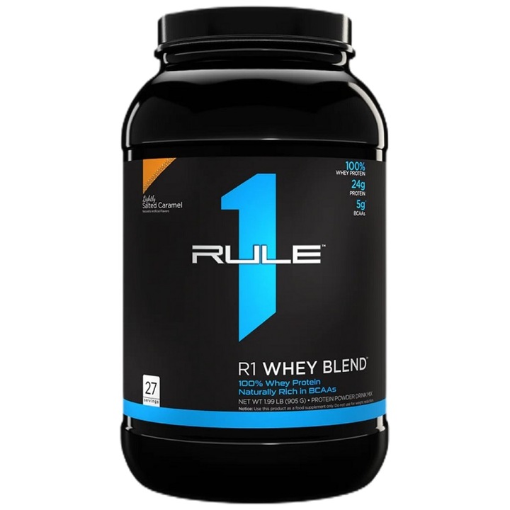Supliment alimentar Rule1 R1 Whey Blend, Caramel sarat, 884-938 grame
