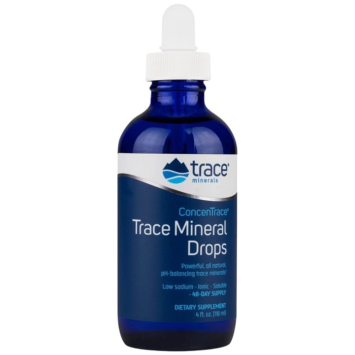 Étrend-kiegészítő Trace Minerals ConcentrTrace / Trace Mineral Drops, 118 ml