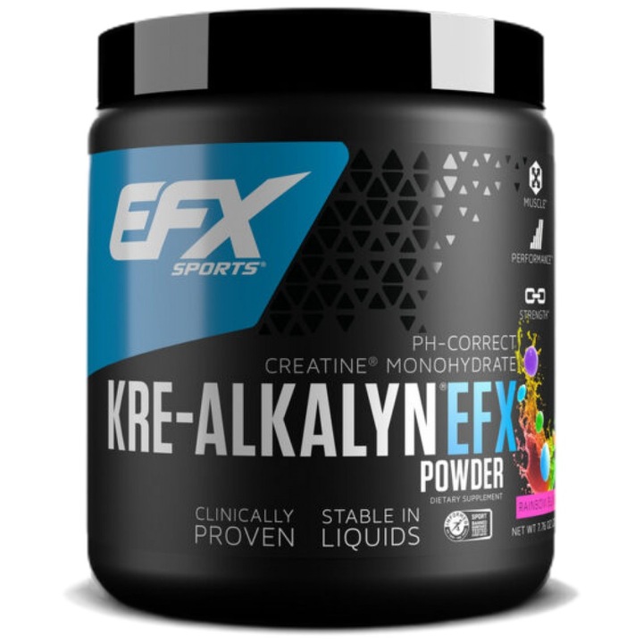 All American EFX Kre-Alkalyn EFX por, Rainbow Blast, 210~220 gramm