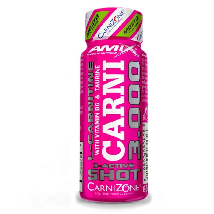 Supliment alimentar AMIX CarniShot 3000, Mojito, 60 ml