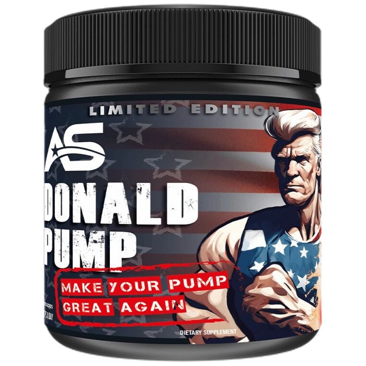 Supliment alimentar American Supps Donald Pump Make Your Pump Great Again, American Peach Ice-Tea, 510 grame