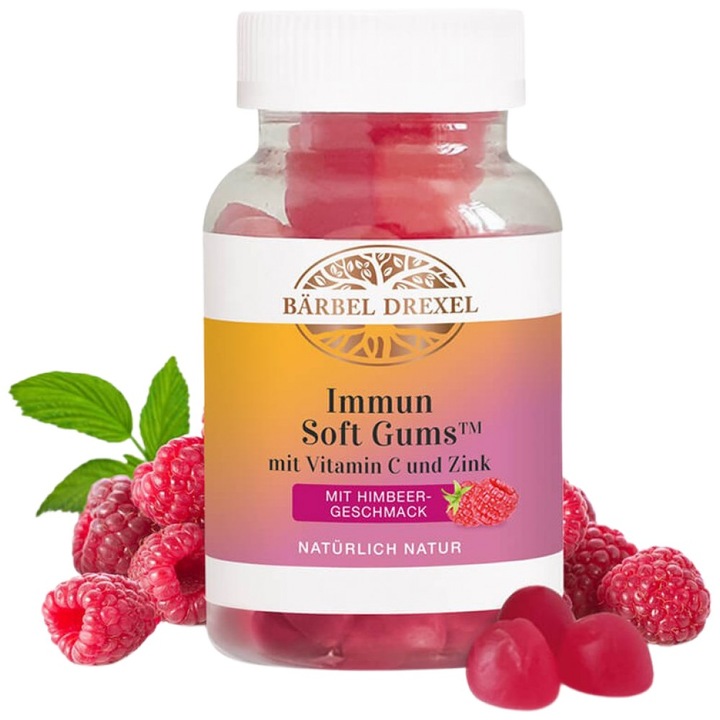 Supliment alimentar Barbel Drexel Immun Soft Gums™ cu Vitamina C si Zink Imunitate puternica cu vitamina C si zinc, 60 comprimate masticabile