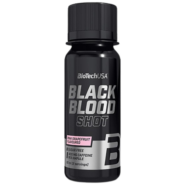 Supliment alimentar BioTech USA Black Blood Shot, Pink Grapefruit, 60 ml