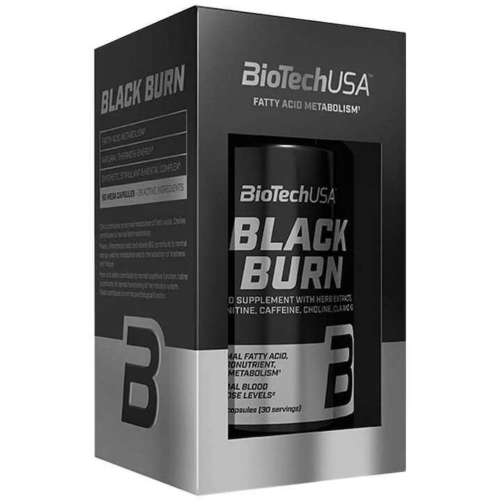 Supliment alimentar BioTech USA Black Burn, 90 capsule