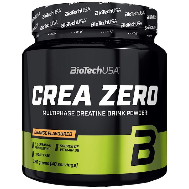 Хранителна добавка BioTech USA Crea Zero, Портокал, 320 грама