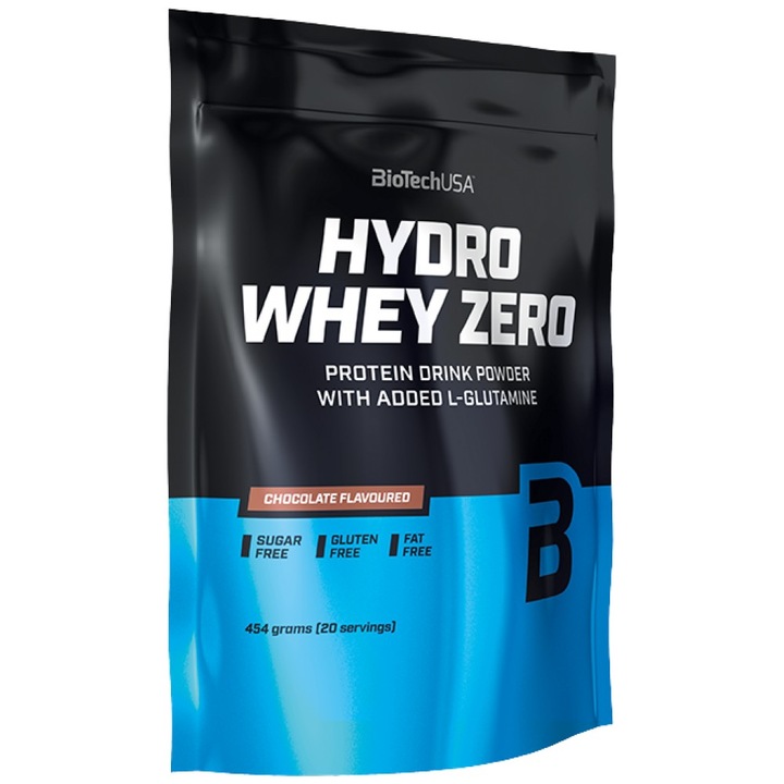 Étrend-kiegészítő BioTech USA Hydro Whey Zero, Chocolate, 454 gramm
