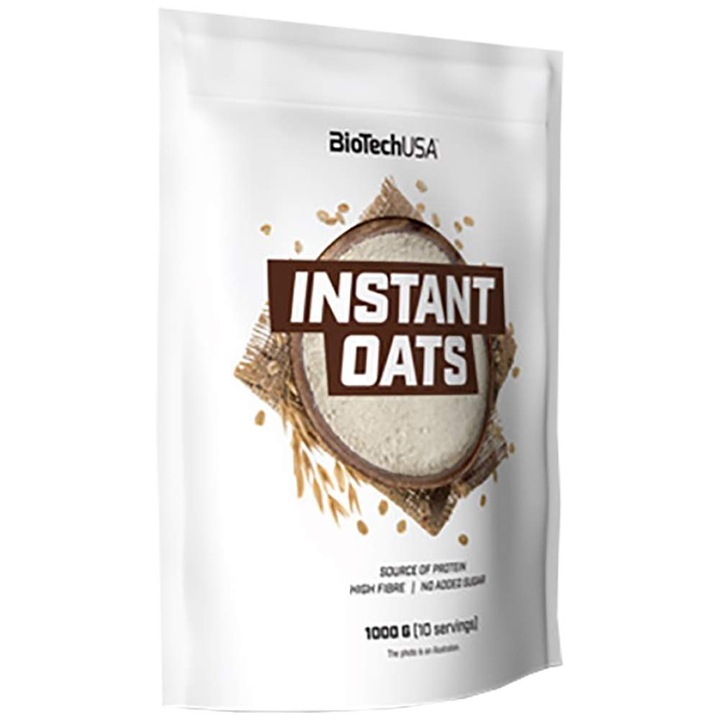 Supliment alimentar BioTech USA Instant Oats, Unflavored, 1000 grame