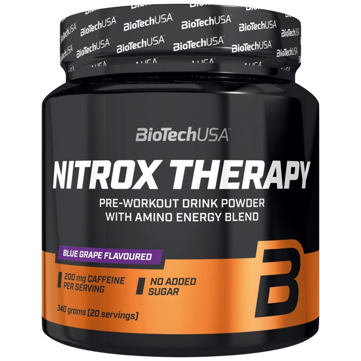 Supliment alimentar BioTech USA Nitrox Therapy, Struguri, 340 grame
