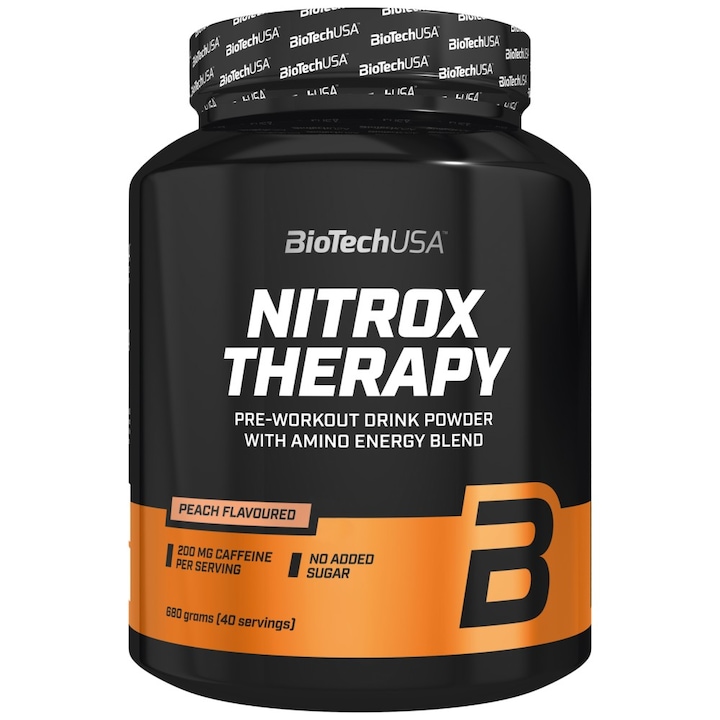 Supliment alimentar BioTech USA Nitrox Therapy, Piersici, 680 grame