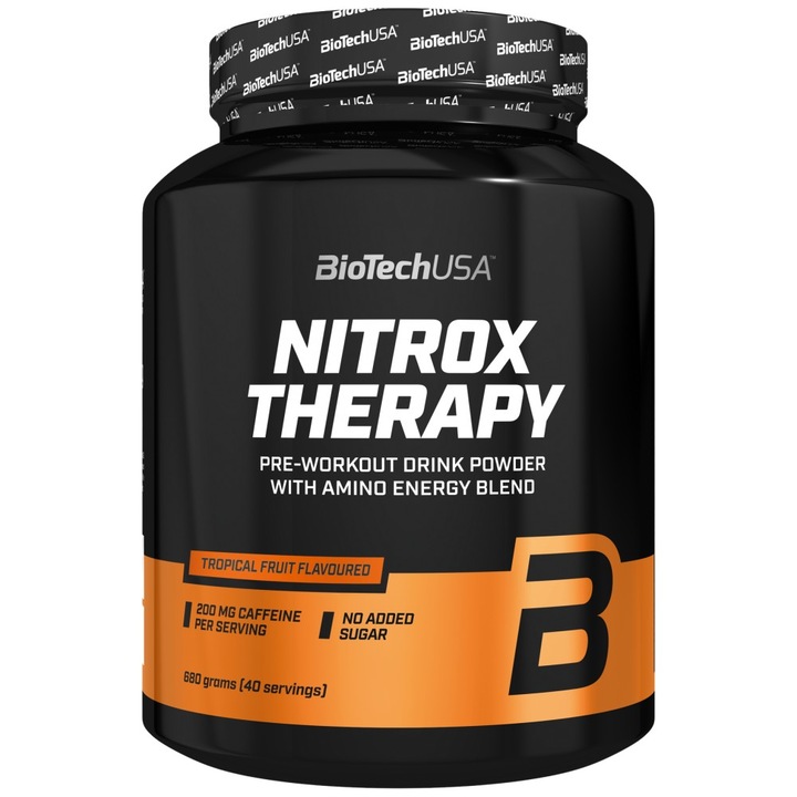 Supliment alimentar BioTech USA Nitrox Therapy, Fructe tropicale, 680 grame